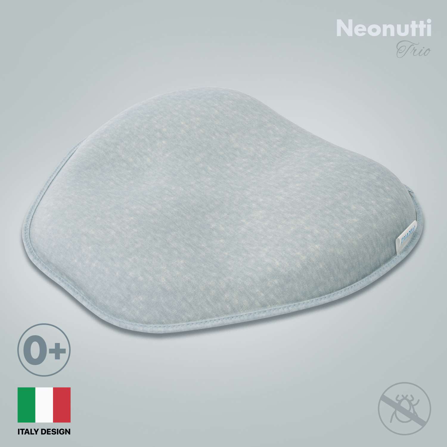 Подушка для новорожденного Nuovita Neonutti Trio Dipinto Синяя - фото 2
