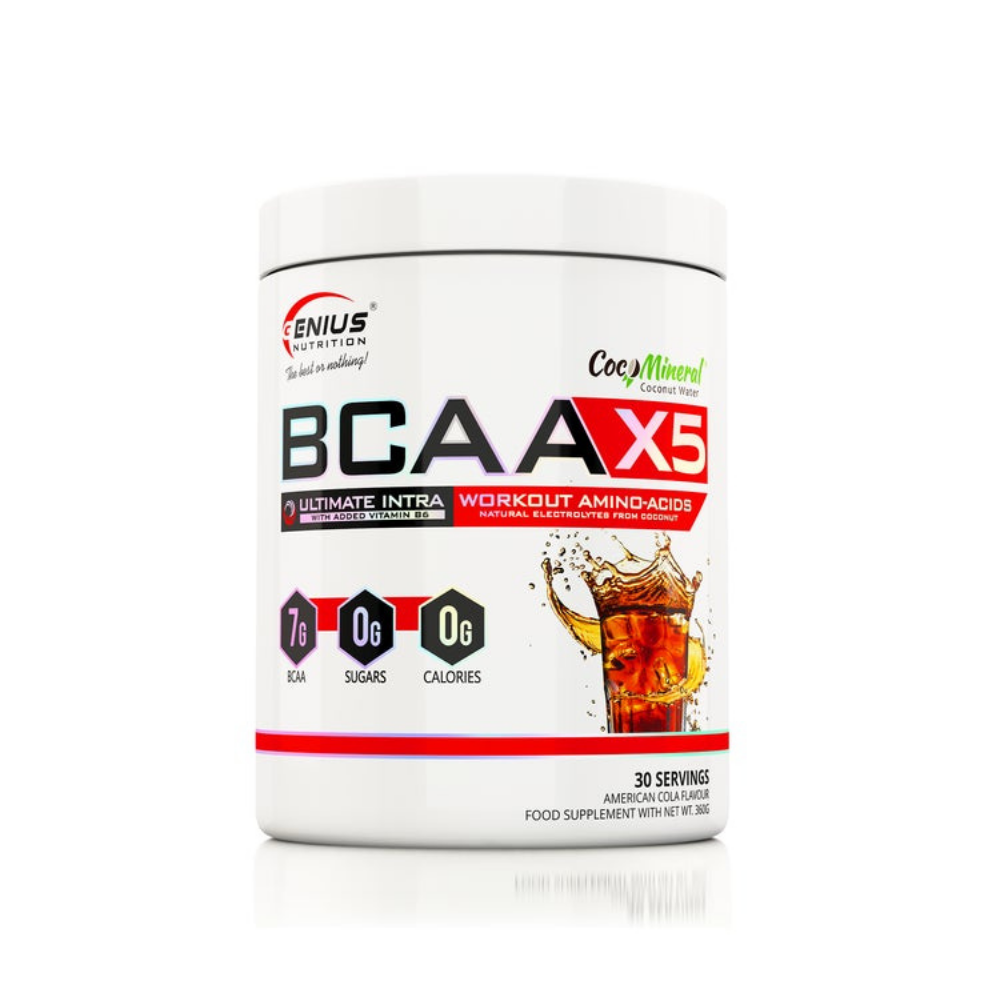 Комплекс аминокислот Genius Nutrition BCAA-X5 360 г кола - фото 1