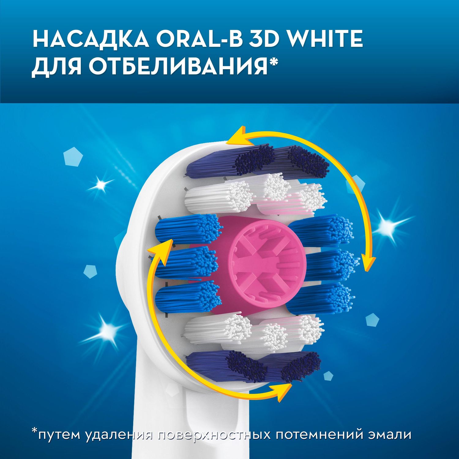 Насадки для электрической зубной щетки Oral-B 3D White 4шт - фото 5