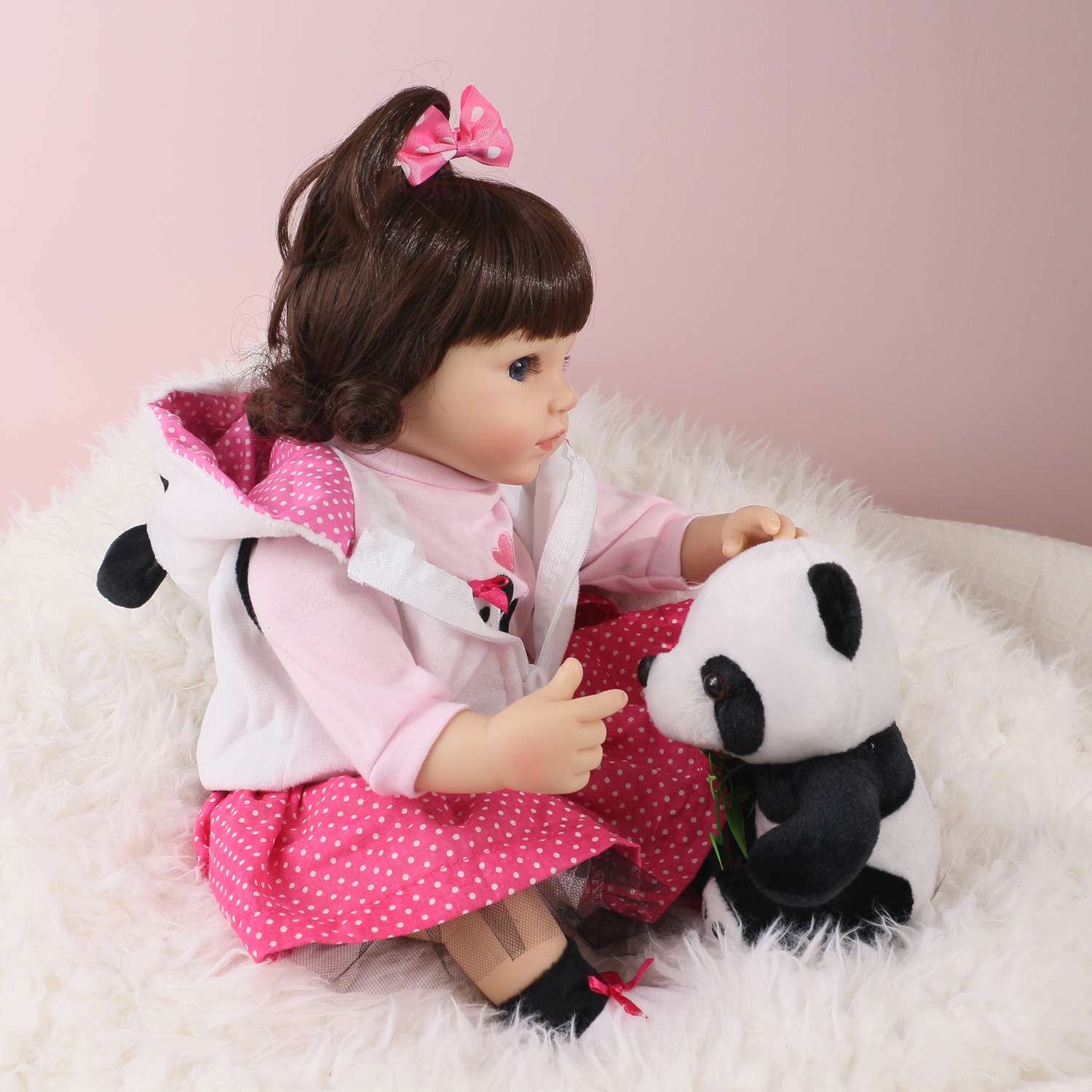 Кукла Реборн QA BABY Алина девочка большая пупс набор игрушки для девочки 42 см 45003 - фото 4