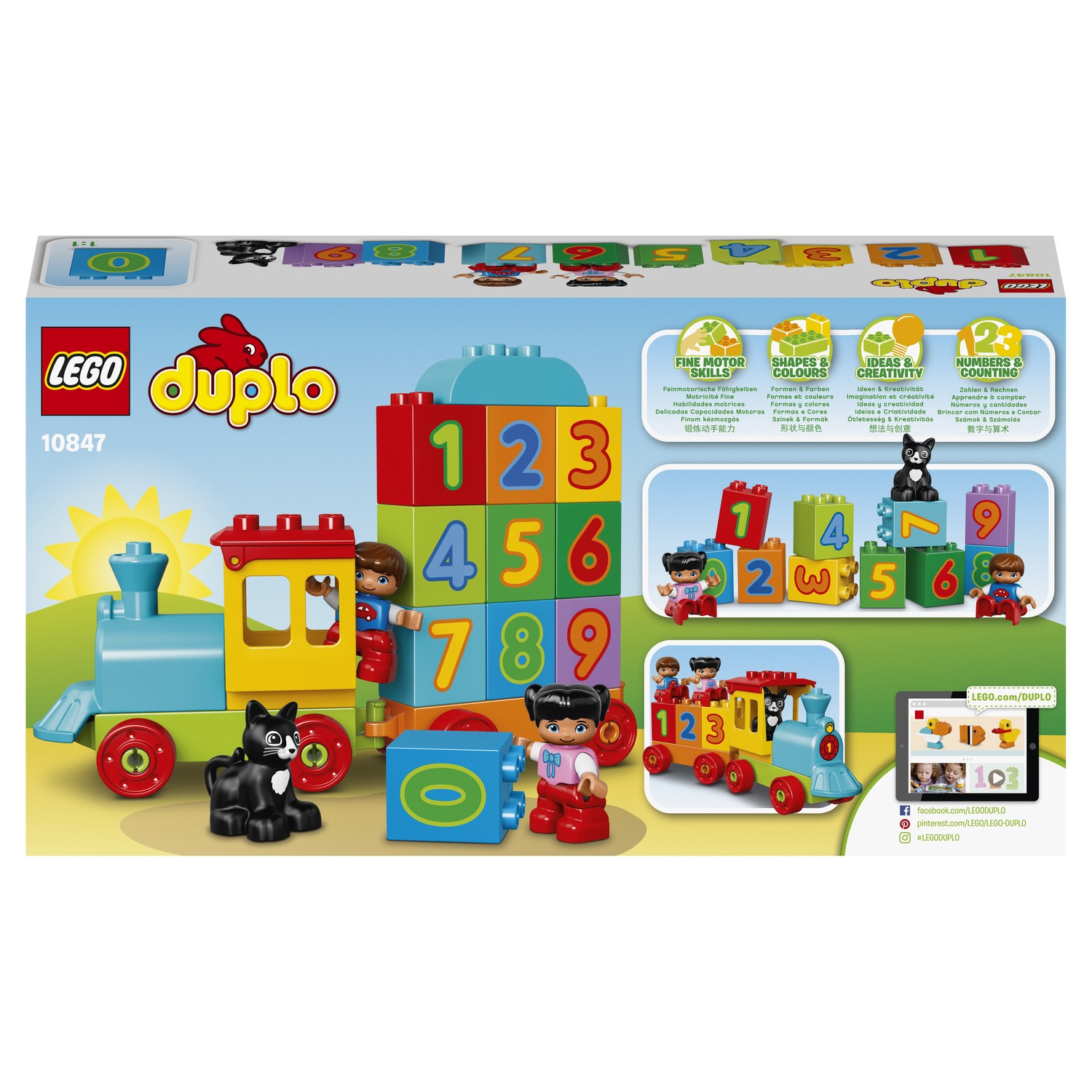 Конструктор LEGO DUPLO My First Поезд «Считай и играй» (10847) купить по  цене 499 ₽ в интернет-магазине Детский мир