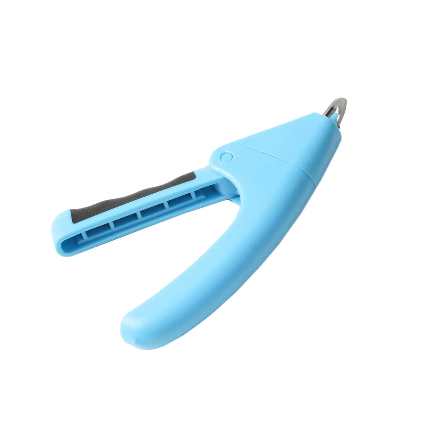 Когтерез-гильотина Пижон с нескользящей ручкой корпус пластик отверстие 9 мм голубой с серым - фото 1