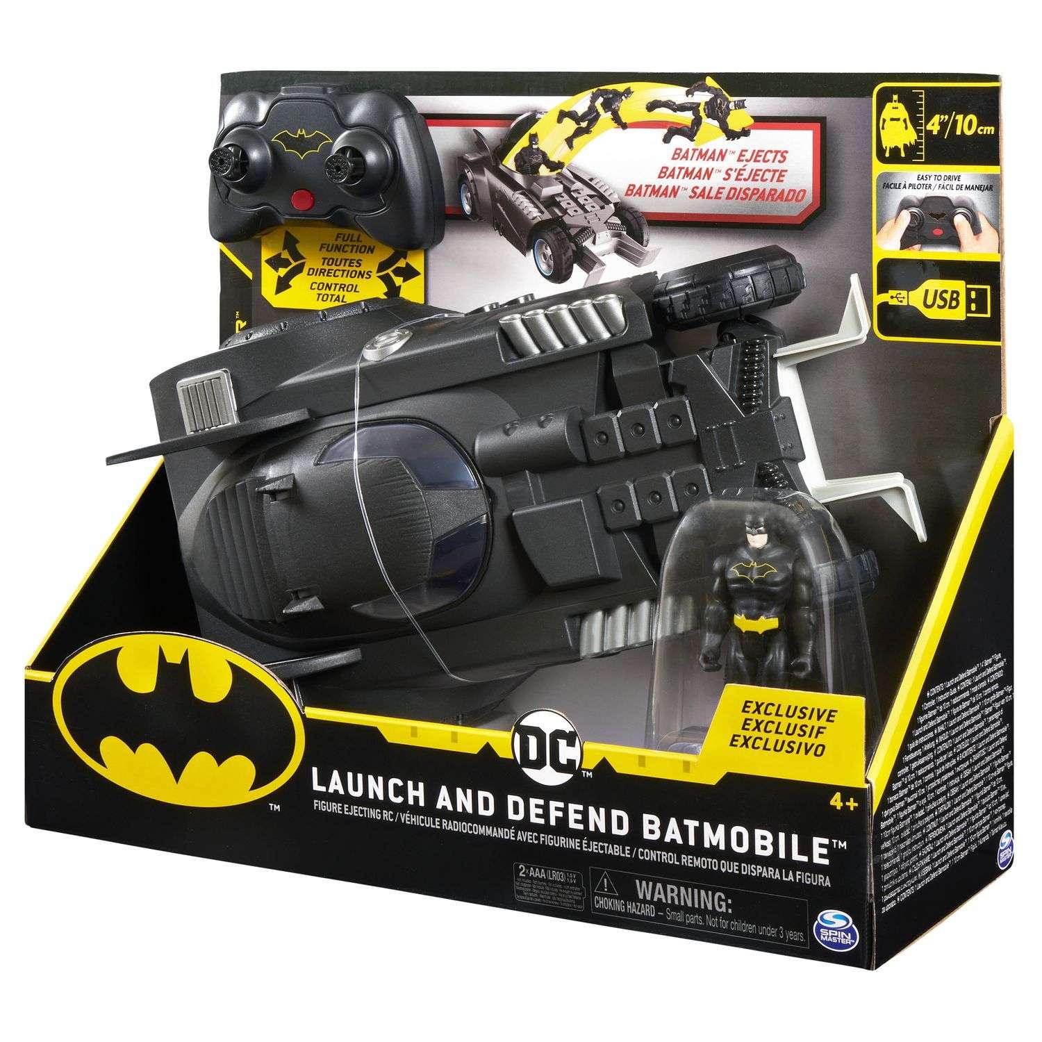 Набор Batman РУ Бэтмобиль с фигуркой 6055747 - фото 3