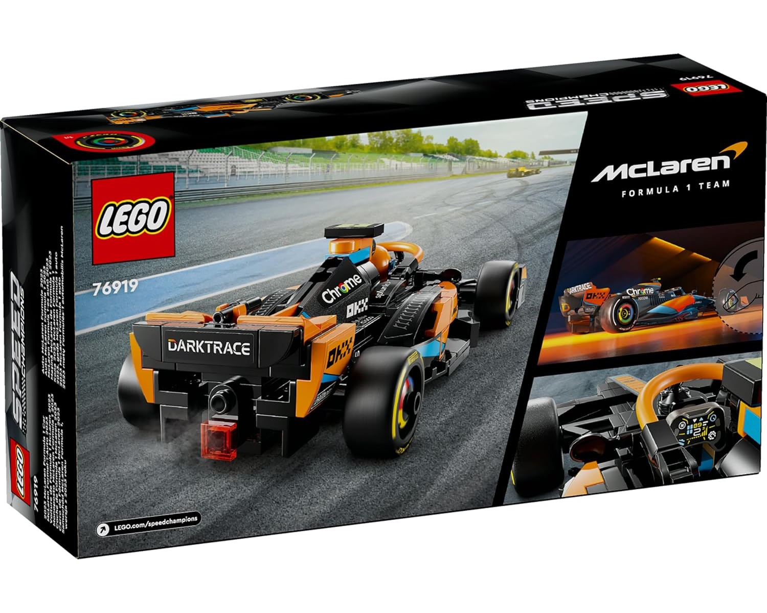 Конструктор LEGO Speed Champions Гоночный автомобиль McLaren Формулы 1 Макларен версия 2023 года 76919 - фото 7