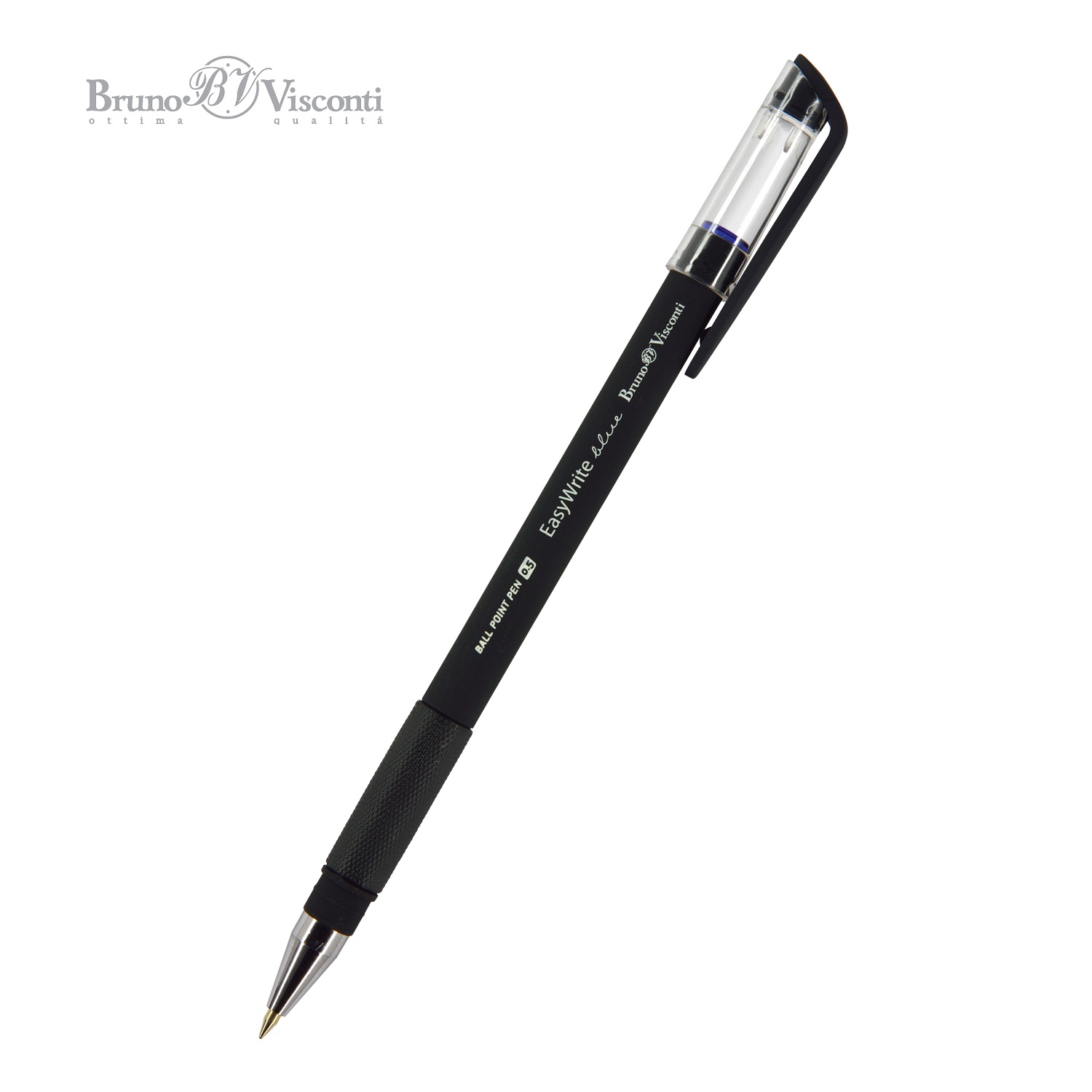 Набор из 5-ти шариковых ручек Bruno Visconti EasyWrite Black синие - фото 3