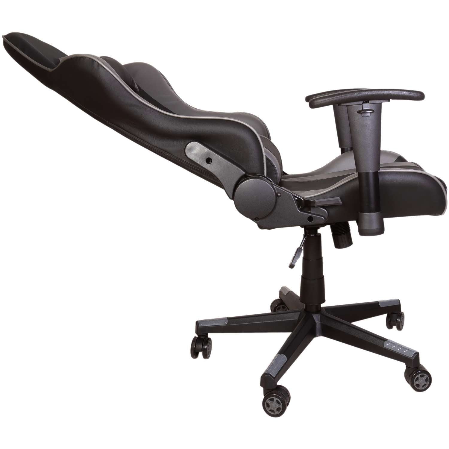 Компьютерное кресло игровое GRAMBER черно-серый экокожа - фото 5