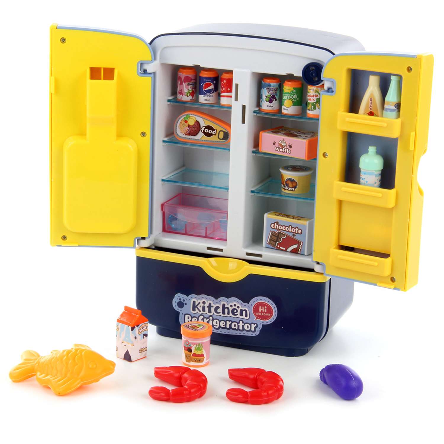 Холодильник Veld Co развивающие игрушки свет звуки песни подача льда еда имитация - фото 1