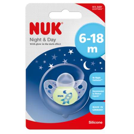 Пустышка Nuk Night and Day Ракета 2 10736078