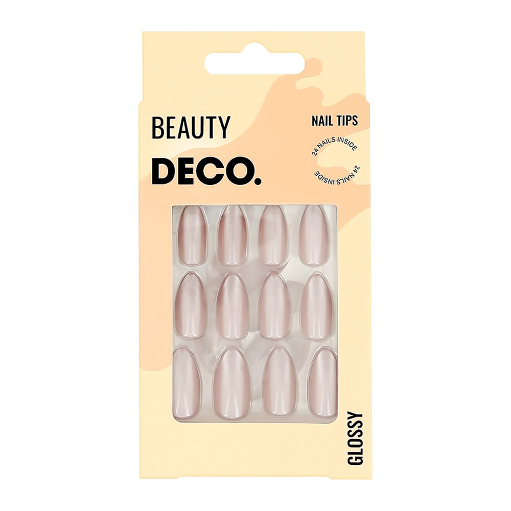 Накладные ногти DECO. Glossy beige 24 шт + клеевые стикеры 24 шт - фото 3