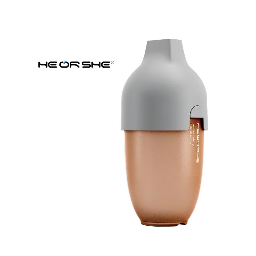 Бутылочка антиколиковая HEORSHE Ultra Wide Neck Baby Bottle от 6 месяцев 240 мл серая - фото 1