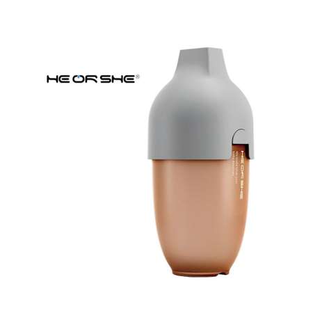 Бутылочка антиколиковая HEORSHE Ultra Wide Neck Baby Bottle от 6 месяцев 240 мл серая