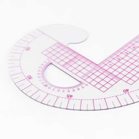 Лекало портновское Арт Узор метрическое для шитья изготовления игрушек конструирования выкройки Бочок 47х12.5 см