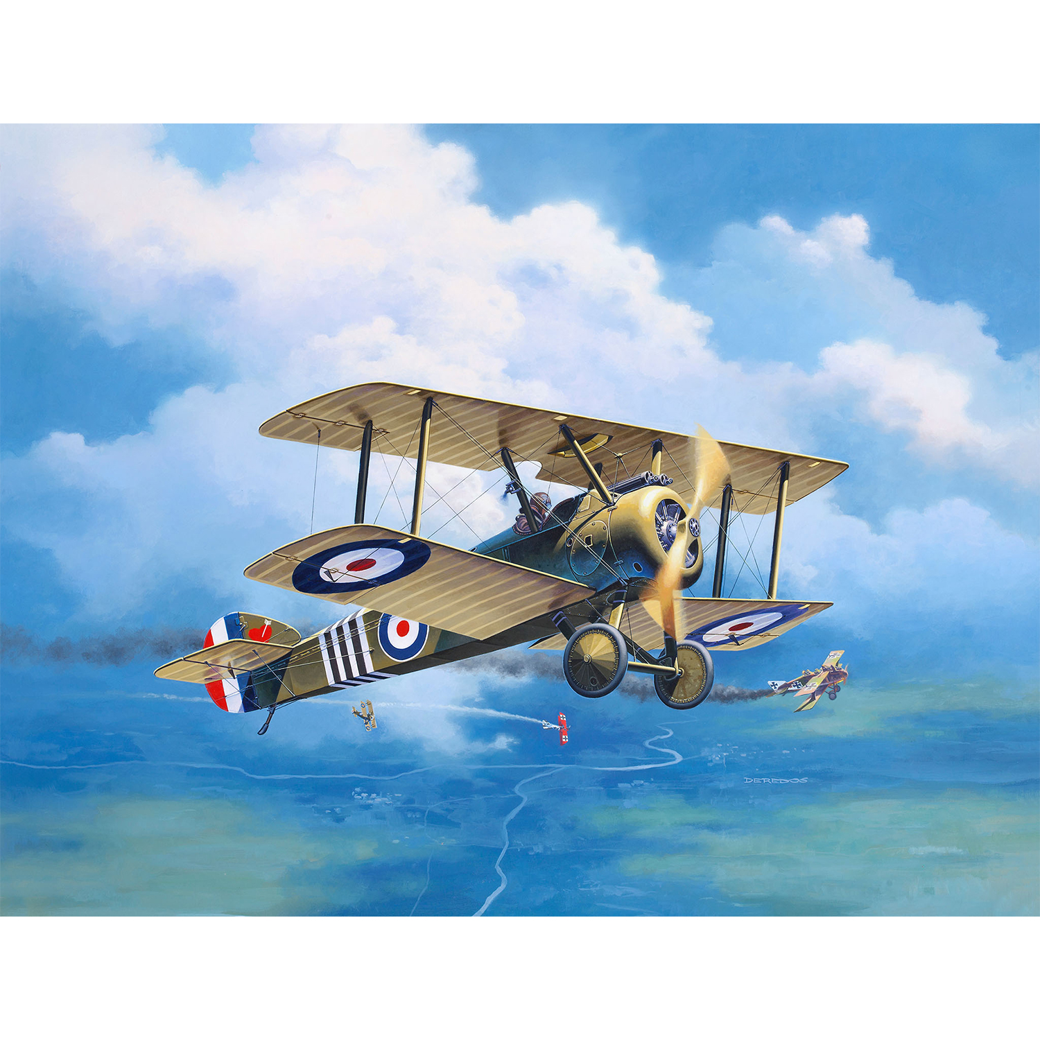 Сборная модель Revell 100 лет RAF: одноместный истребитель Sopwith 2F.1 Camel 03906 - фото 4