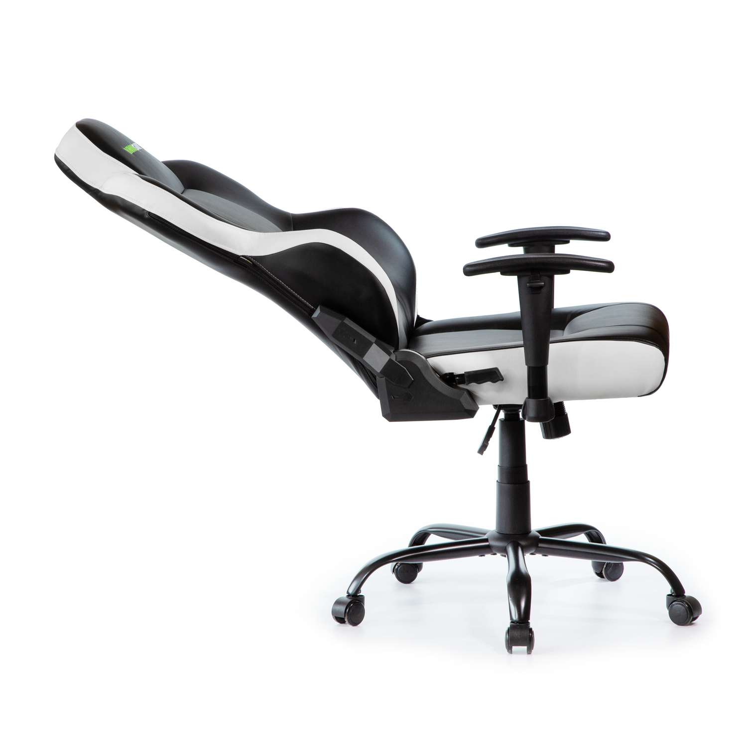 Кресло компьютерное VMMGAME UNIT UPGRADE с регулируемой спинкой кожа Черно - белый - фото 5