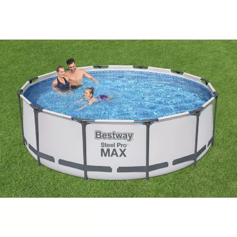 Бассейн каркасный Bestway 366х100 см Steel Pro Max фильтр-насос лестница 9150 л картридж - фото 4