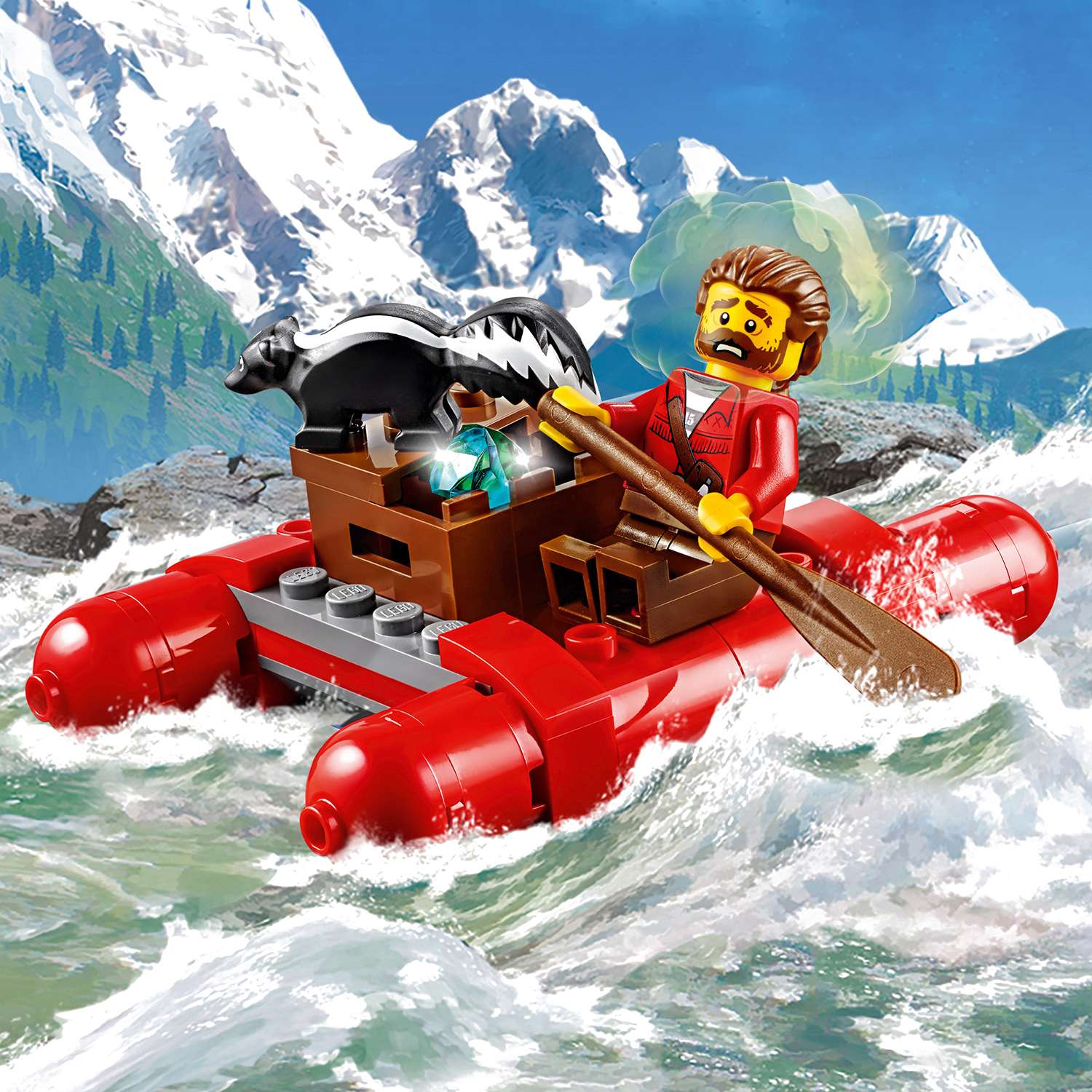Конструктор LEGO Погоня по горной реке City Police (60176) - фото 12