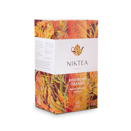 Чай Niktea Niktea Rooibush Orange в пакетиках 25х2г