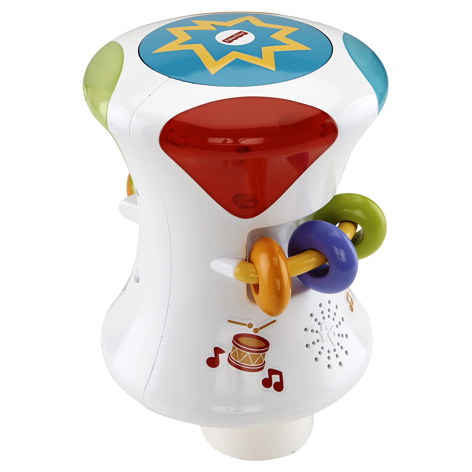 Барабан 2 в 1 Fisher Price музыкальный - фото 3