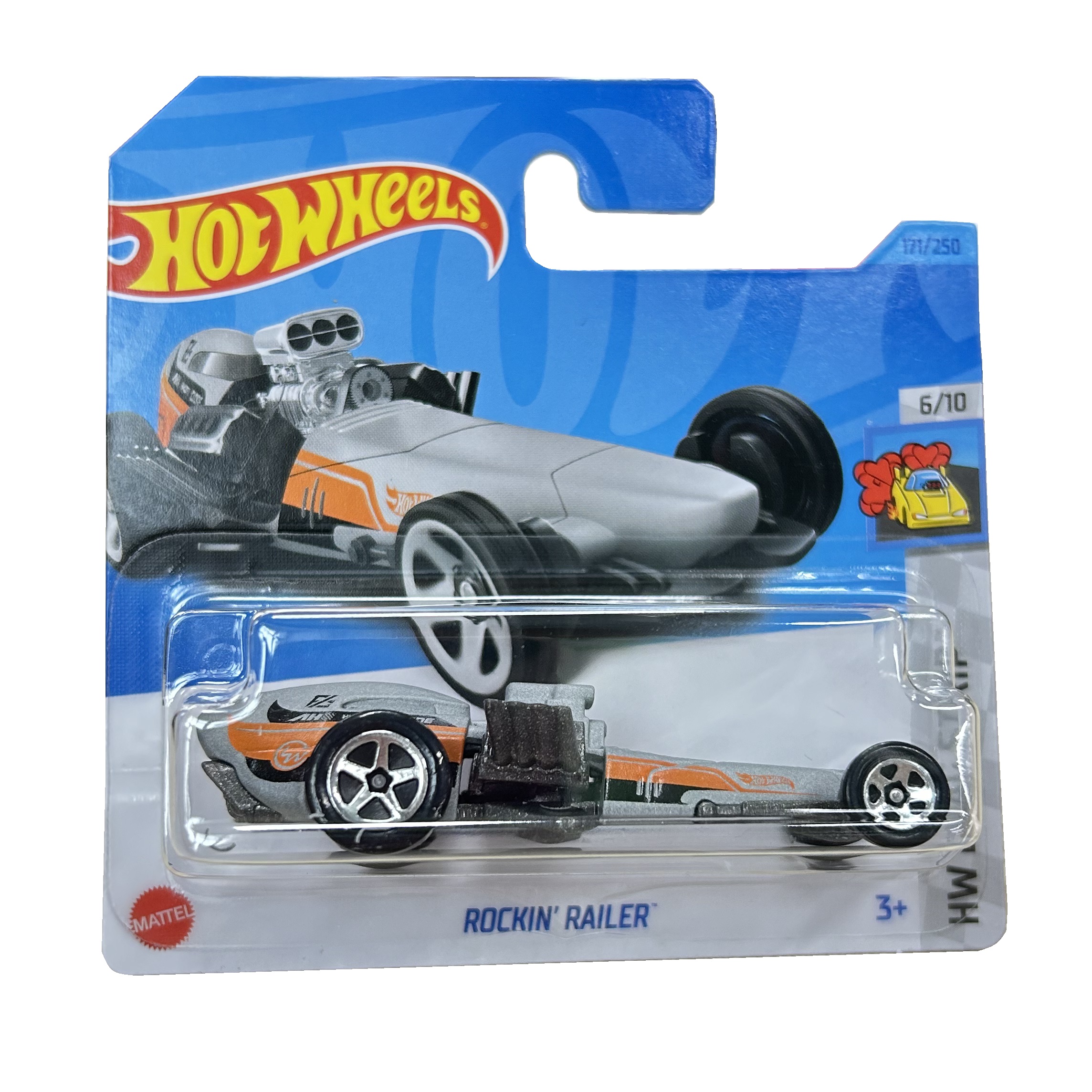 Автомобиль Hot Wheels ROCKIN RAILER серый 63156 - фото 2