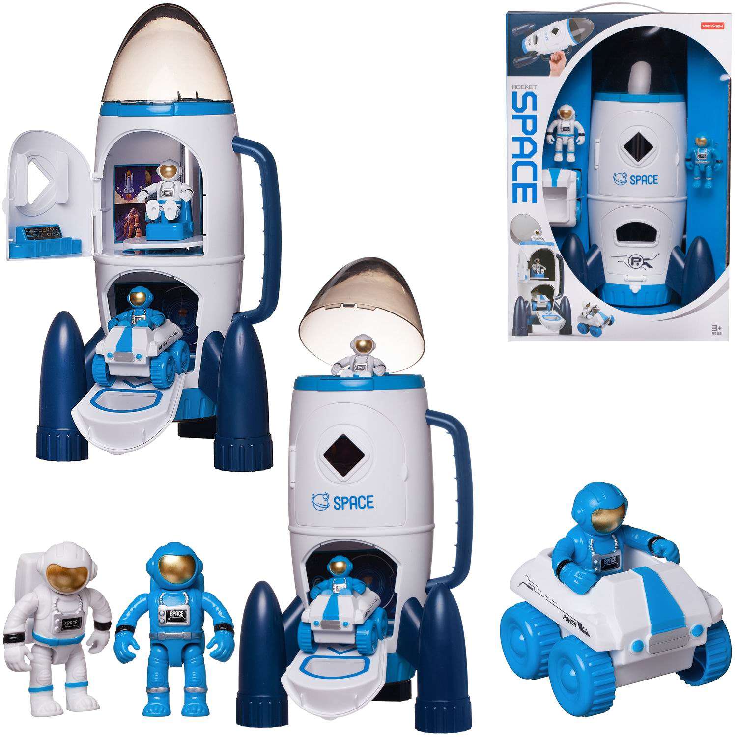 Игровой набор Junfa Капсула посадочная космическая с фигуркой космонавта WA-27014 - фото 2