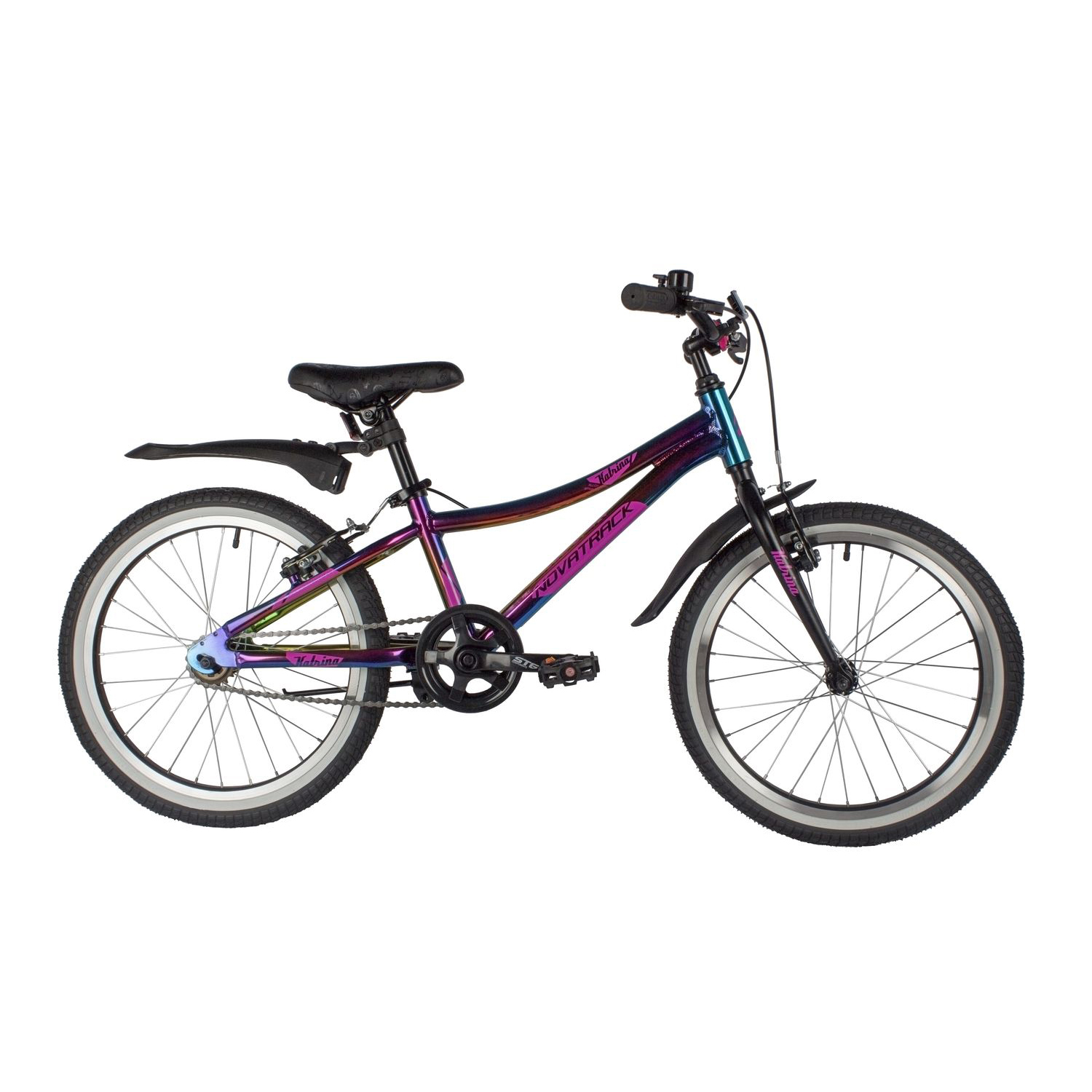 Велосипед 20 фиолетовый. NOVATRACK KATRINA - фото 1