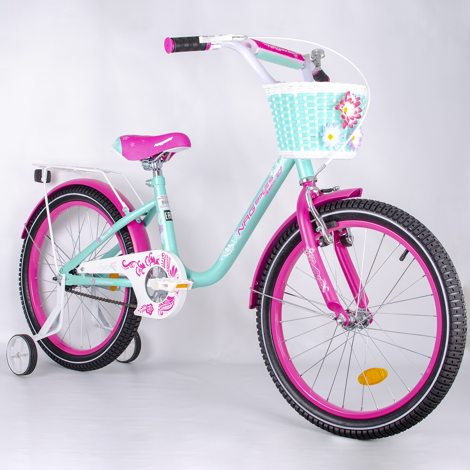 Велосипед NRG BIKES SWAN 20 mint-pink - фото 3