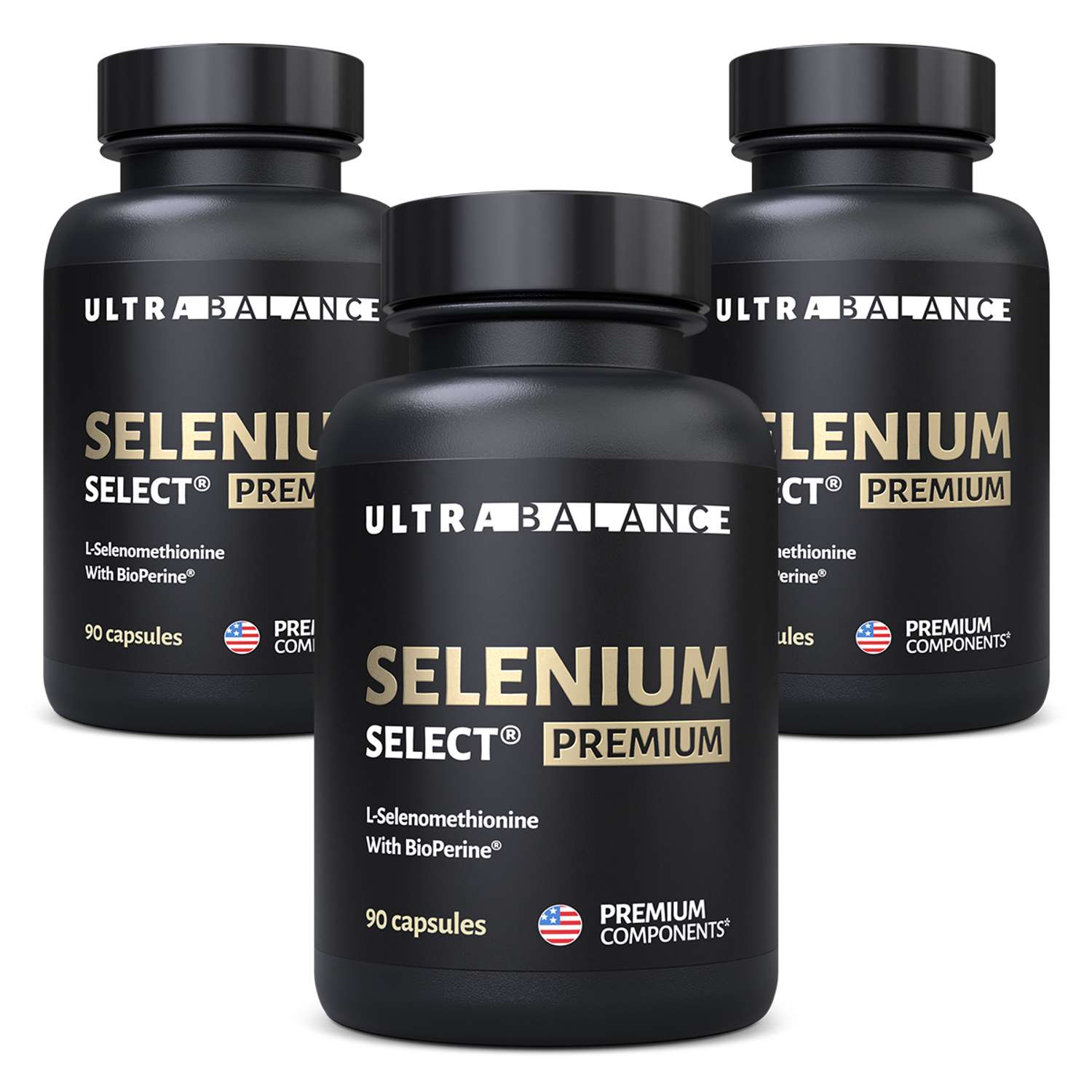 Комплекс селен селект премиум UltraBalance для женщин и мужчин с биоперином Selenium Select BioPerine БАД 270 капсул - фото 1