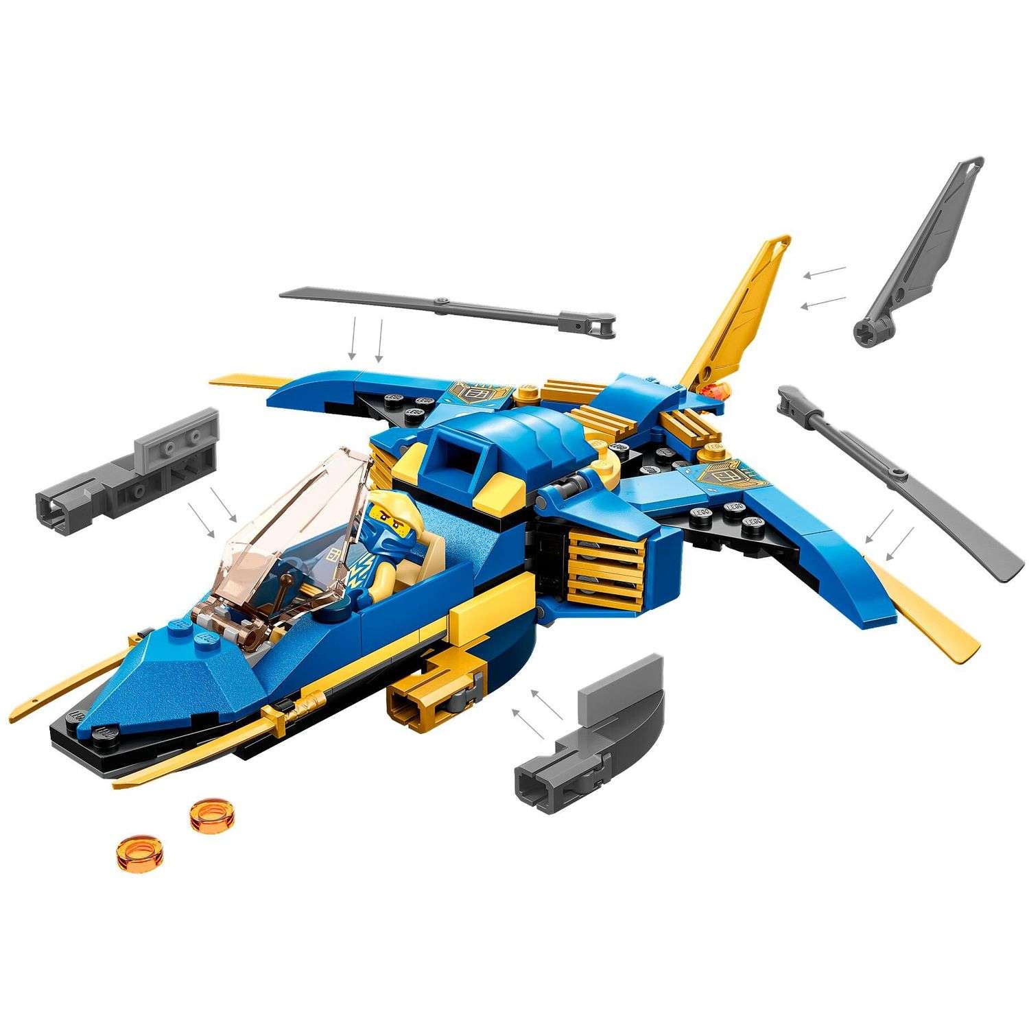 Конструктор Lego Грозовой самолёт Джея Ниндзяго 71784 - фото 4