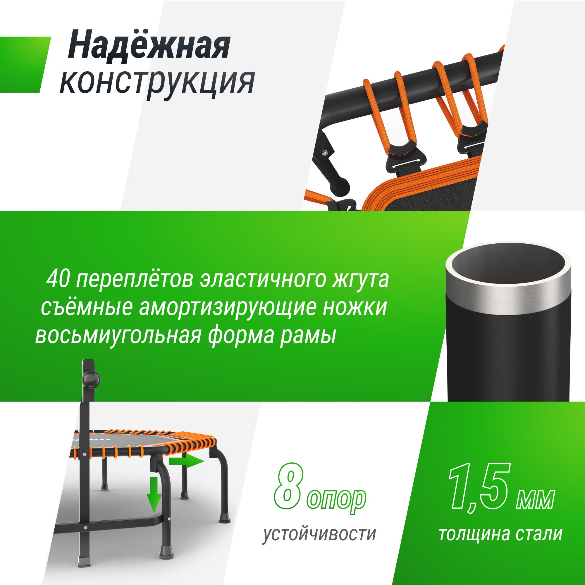 Батут FITNESS Premium Orange UNIX line спортивный с ручкой диаметр 127 см до  150 кг фитнес батут джампинг батут купить по цене 16017 ₽ в  интернет-магазине Детский мир