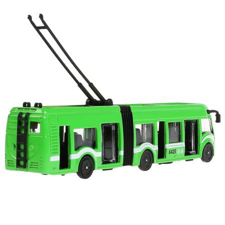 Модель Технопарк Троллейбус с резинкой инерционная 298505