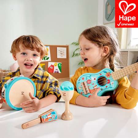 Детский игровой набор HAPE музыкальных инструментов 4в1 E0638_HP