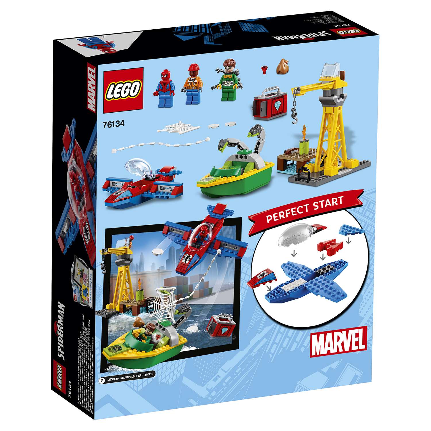 Конструктор LEGO Super Heroes Человек-паук: похищение бриллиантов Доктором Осьминогом 76134 - фото 3
