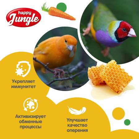 Корм HappyJungle 110 гр зерновые палочки для канареек, для экзотических птиц