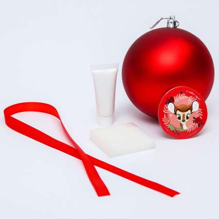 Набор Disney для творчества: новогодний шар с отпечатком ручки Бемби красный