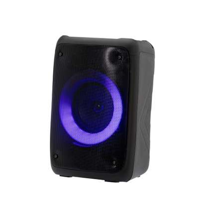 Беспроводная колонка Perfeo DISCO RING 4 LED FM MP3 USB microSD AUX TWS MIC 10Вт черная