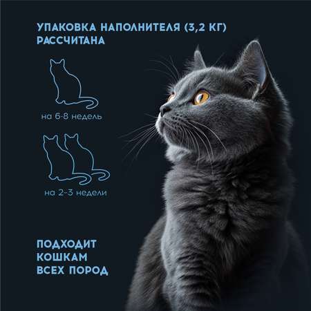 Наполнитель для кошачьего туалета Homzen силикагелевый 3.2кг 7.6л