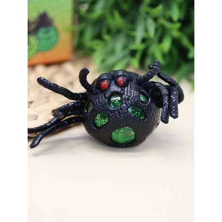 Мялка-антистресс iLikeGift Spider metallic green