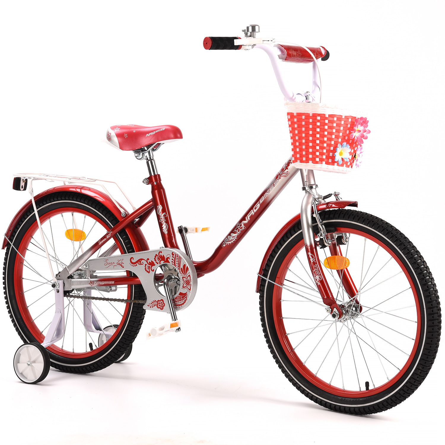 Велосипед NRG BIKES SWAN 20 red-silver - фото 1