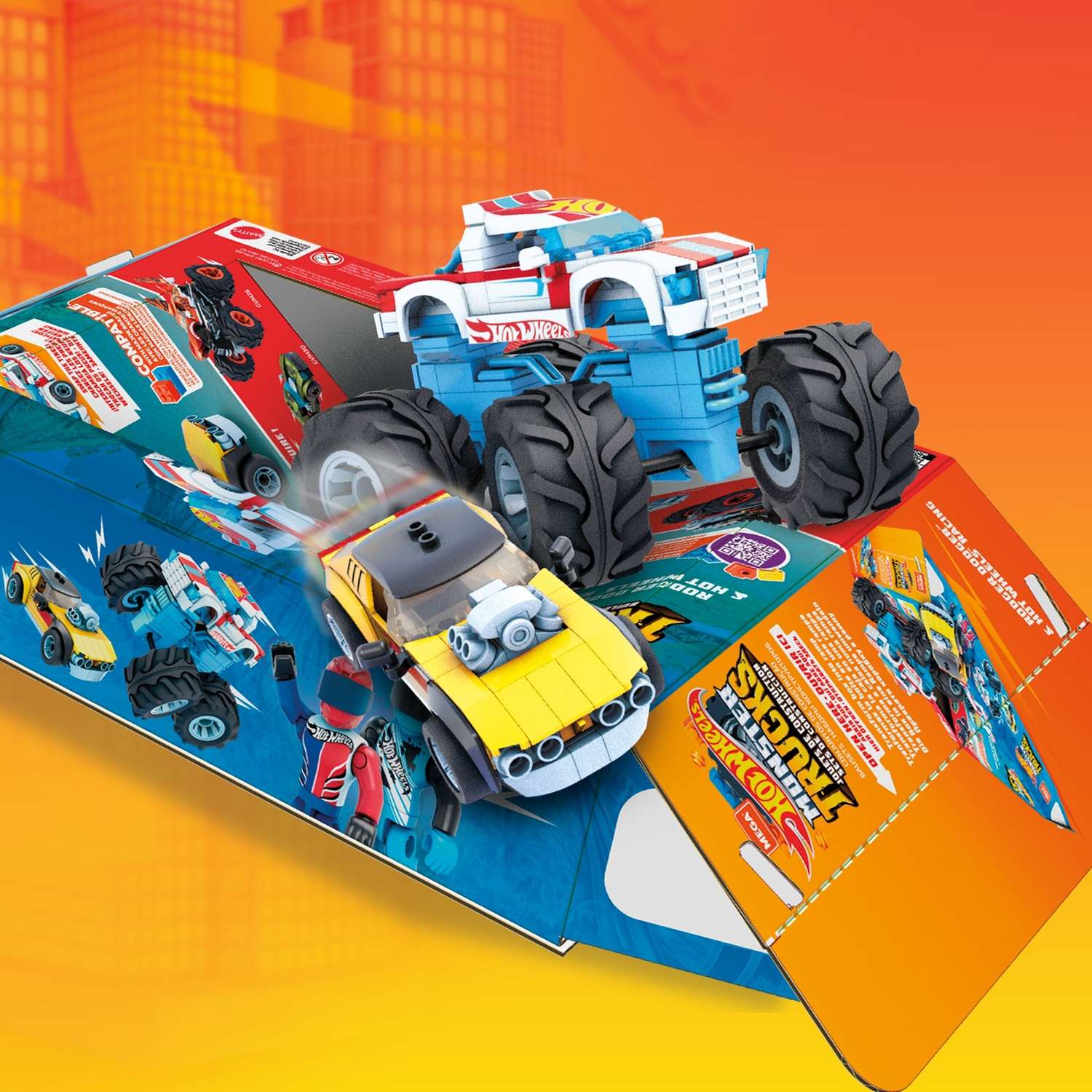 Конструктор Mega Construx Hot Wheels Роджер Доджер и Гонщик GYG22 - фото 8