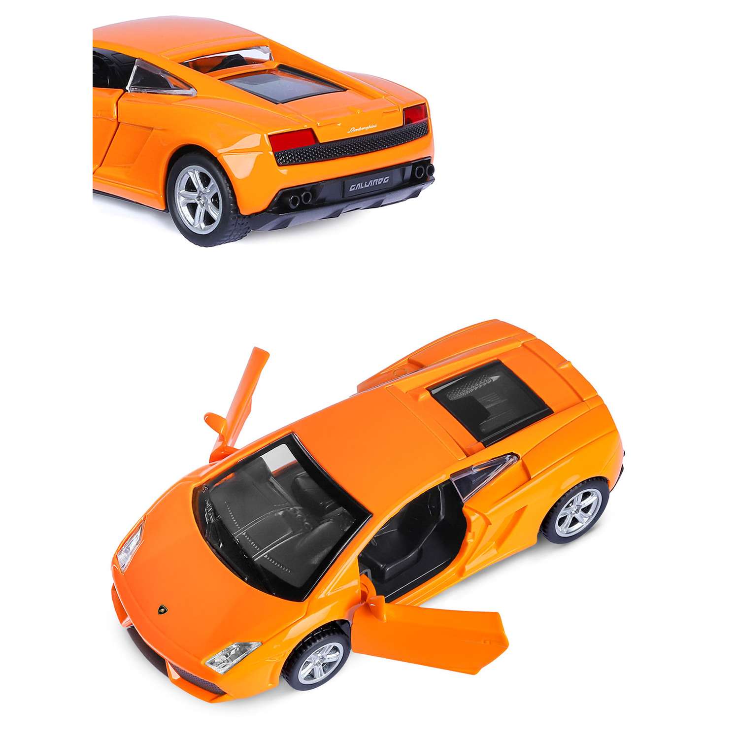 Машинка металлическая АВТОпанорама 1:43 Lamborghini Gallardo LP560-4 оранжевый инерционная JB1251217 - фото 8