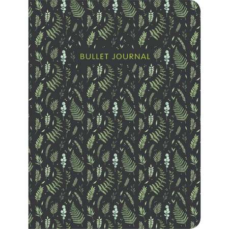 Книги для записей Эксмо Блокнот в точку Bullet Journal листья