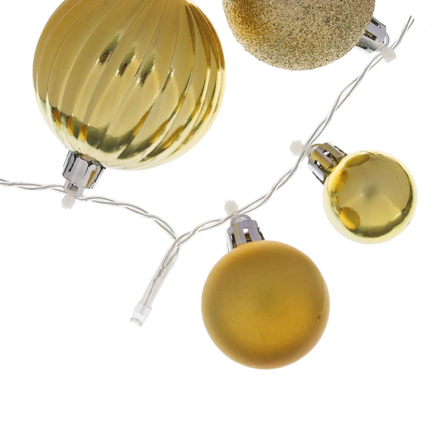 Светодиодная гирлянда Сноубум Декоративная из шаров 5 LED 281 см 1 режим - фото 2