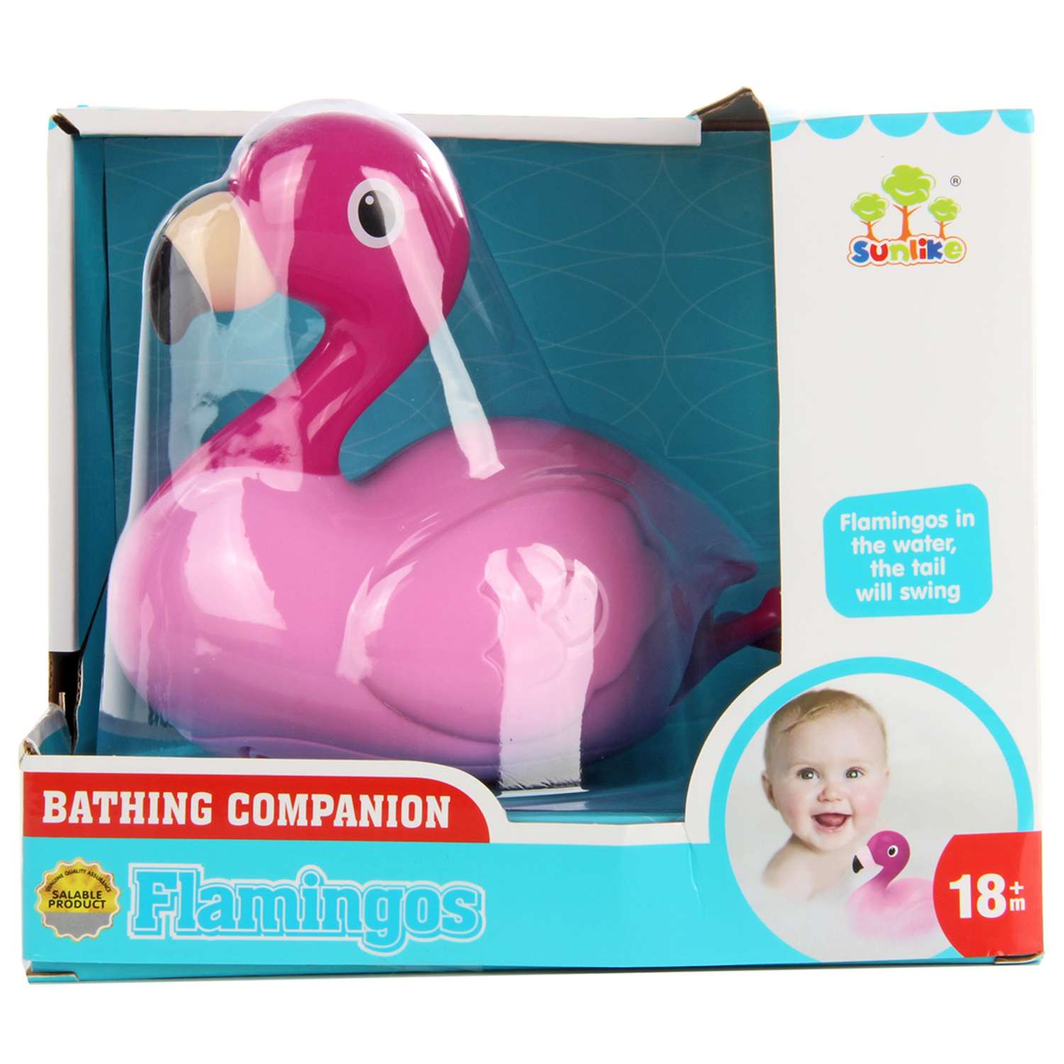Игрушка для ванны Veld Co Фламинго на батарейках - фото 3