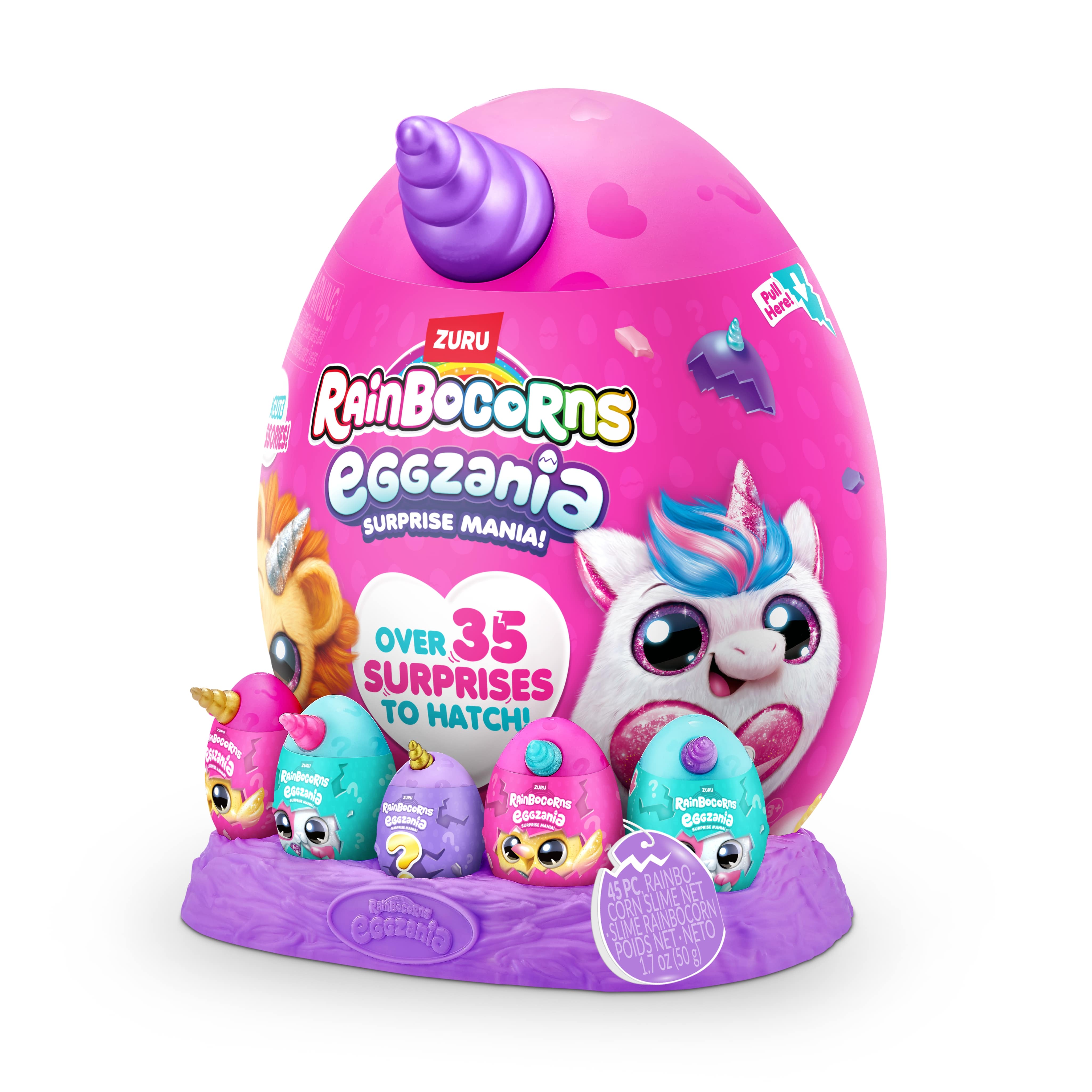 Игрушка сюрприз Zuru Rainbocorns Eggzania S1 с аксессуарами питомец в яйце - фото 13