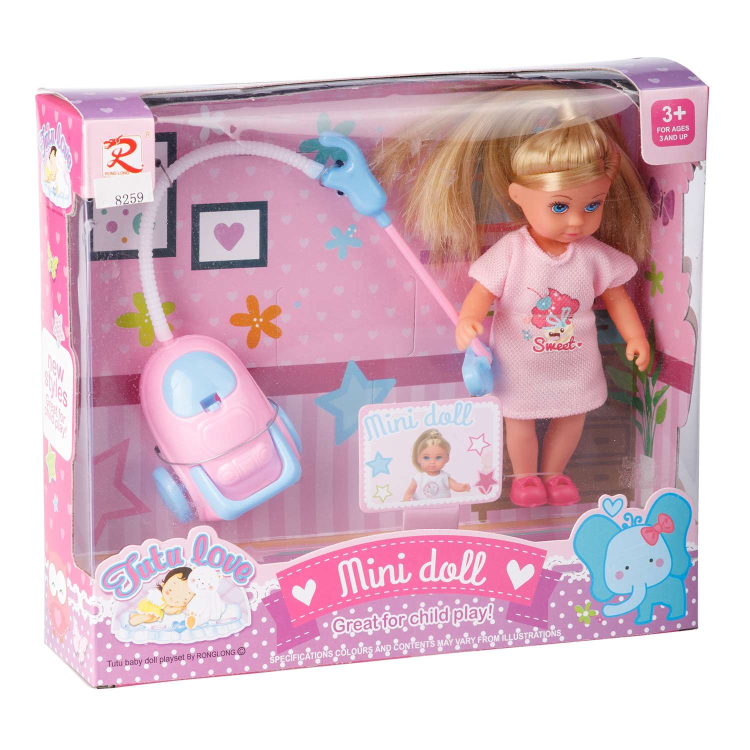 Игровой набор  BABY STYLE Tutu Love Mini Кукла с пылесосом 8259 - фото 2