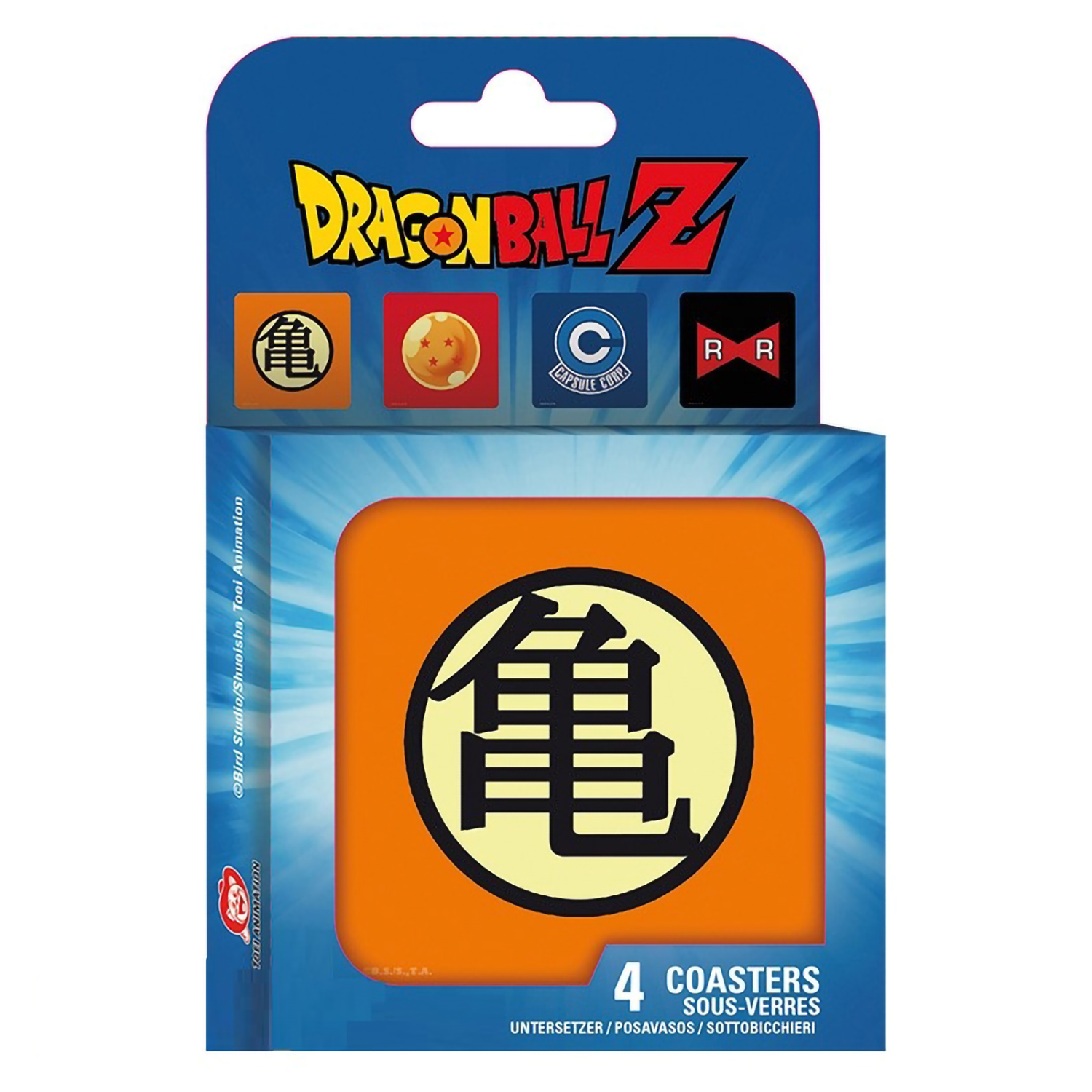 Подставки под напитки ABYStyle Dragon Ball Symbols Set 4 Coasters ABYCOS003 - фото 1