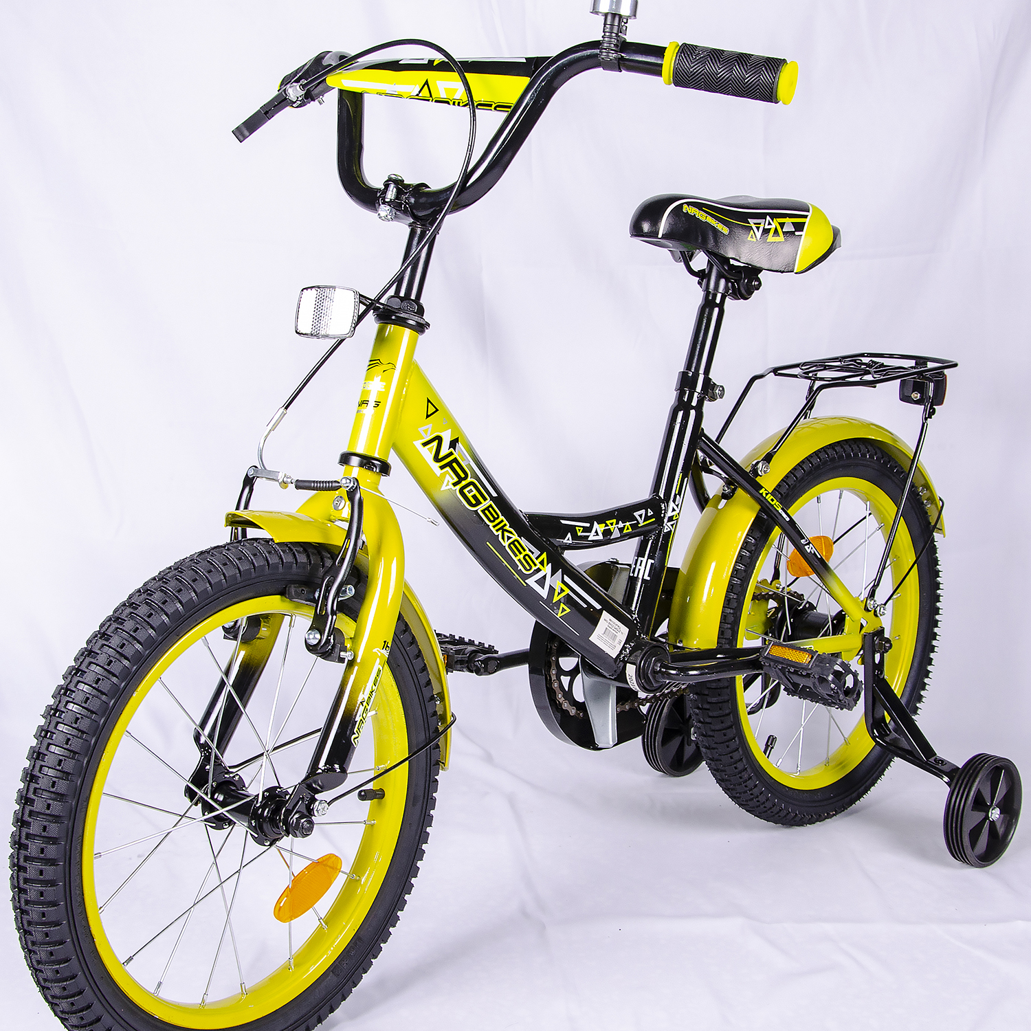 Велосипед NRG BIKES EAGLE 16 black-lemon - фото 2