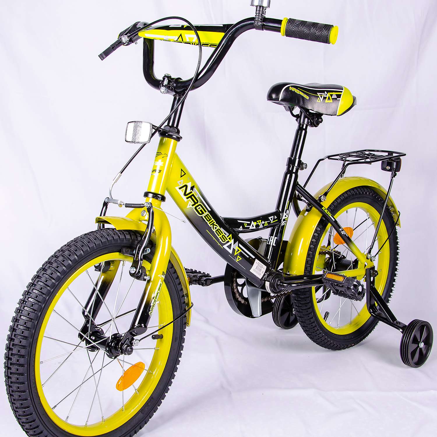 Велосипед NRG BIKES EAGLE 16 black-lemon - фото 2