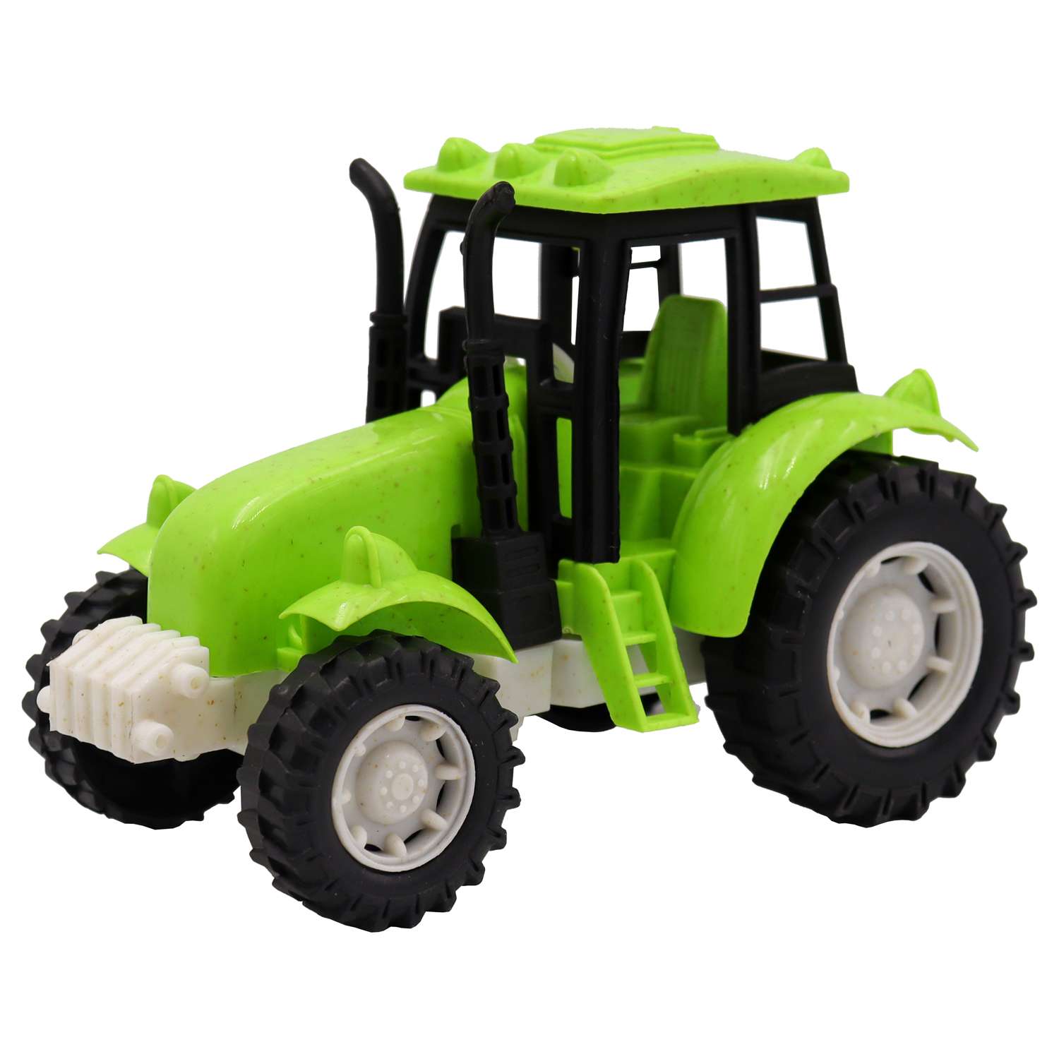 Игрушка Funky Toys Эко-Трактор с фрикц.механизмом 16 см Зеленый FT0416333-3 FT0416333-3 - фото 1
