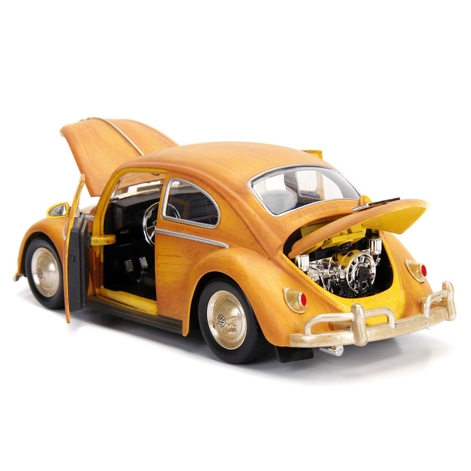 Машина Jada 1:24 Голливудские тачки Volkswagen Beetle 1971 Бамблби +фигурка Чарли 30114 30114 - фото 14